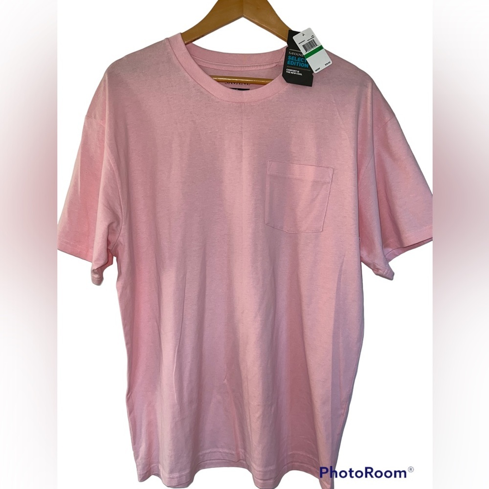 NWT - Savane Tee Shirt with Front Pocket Size L